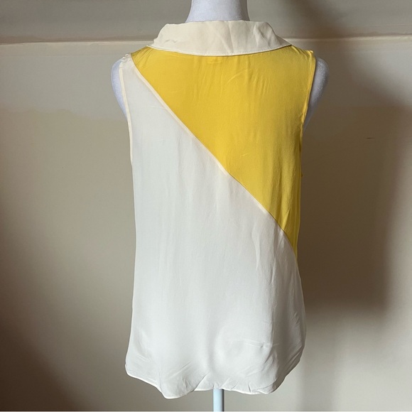 Maeve by Anthropologie Yellow & White Silk Dyad
Tank Blouse size 4 - Picture 4 of 6